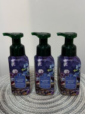 BBW Blueberry Bellini Foaming Hand Soap Set of 3 NWT